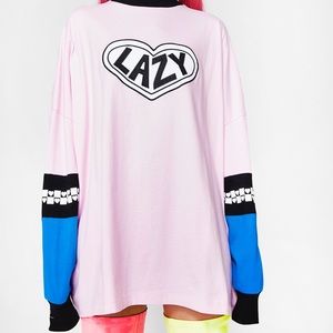 Lazy Oaf oversized long sleeve tee size SM